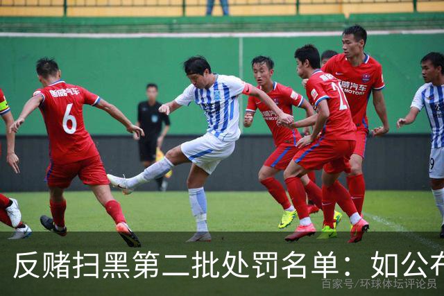 反赌扫黑第二批处罚名单：如公布 应与准入同步