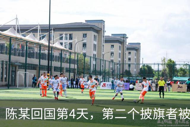 陈某回国第4天，第二个披旗者被揪了出来，现形后想销号跑路